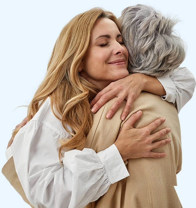 Bild von Mutter und Tochter